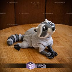 Basic STL Collection Articulated Raccoon