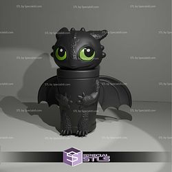 Basic STL Cup Holder Toothless