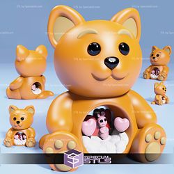 Basic STL Cute Cat Love Teddy