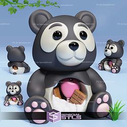 Basic STL Cute Panda Love Teddy