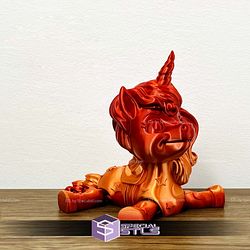 Basic STL Cute Unicorn Articulated Print in Place