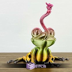 Basic STL Froggy Frog Tongue Fly Articulated Print in Place