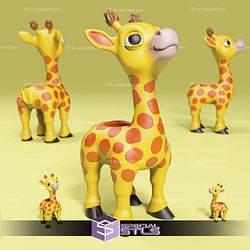Basic STL Giraffe Cute Pot Pen Holder