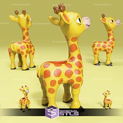 Basic STL Giraffe Cute Pot Pen Holder