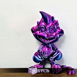 Basic STL Monkey Puckbo Boxer Articulated Print in Place