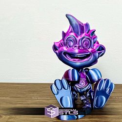 Basic STL Monkey Puckbo Boxer Articulated Print in Place