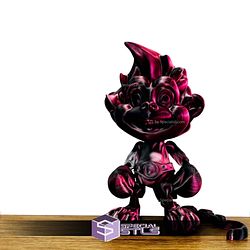 Basic STL Monkey Puckbo Boxer Articulated Print in Place