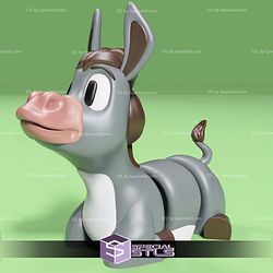 Basic STL Moofy Cute Donkey Articulated