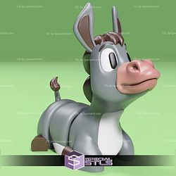 Basic STL Moofy Cute Donkey Articulated