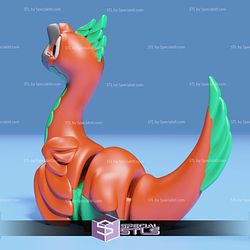 Basic STL Oviraptor Cute Dinosaur Articulated Print in Place