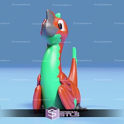 Basic STL Oviraptor Cute Dinosaur Articulated Print in Place