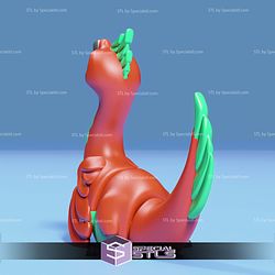 Basic STL Oviraptor Cute Dinosaur Articulated Print in Place