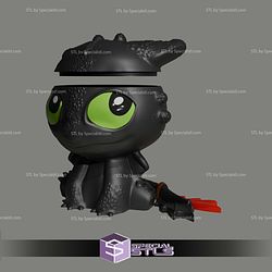Basic STL Popcorn Bucket Toothless