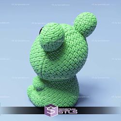 Basic STL Piggy Frog Costume Cute Knitted