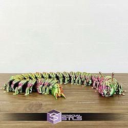 Basic STL Squiggle Cute Crawler Articulated Print in Place