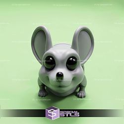 Basic STL Mitsy Cute Mouse Articulated Print in Place