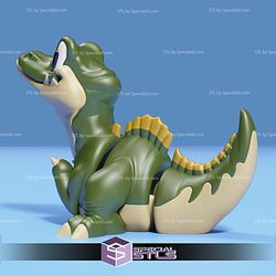 Basic STL Spinosaurus Cute Dinosaur Articulated Print in Place