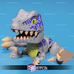 Basic STL Vappy Cute Velociraptor Articulated Print in Place
