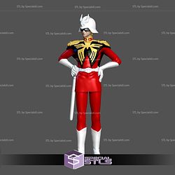 Char Aznable Gundam Pilot 3D Printer Files
