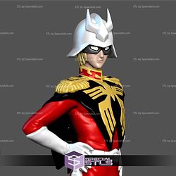 Char Aznable Gundam Pilot 3D Printer Files