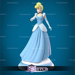 Cinderella Cartoon Standalone 3D Printer Files