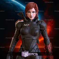 Commander Shephard Female 3D Printer Files