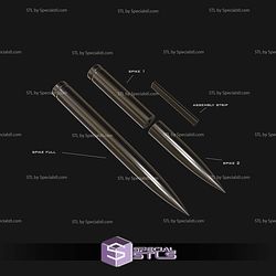 Cosplay STL Files Blade Functional Glaive and Stakes