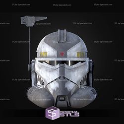 Cosplay STL Files Commander Wolffe Animated Helmet