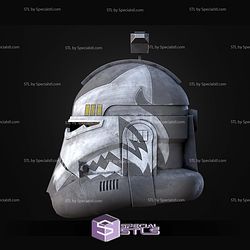 Cosplay STL Files Commander Wolffe Animated Helmet