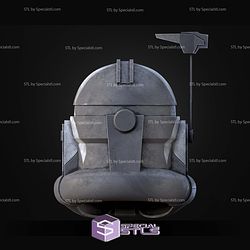 Cosplay STL Files Commander Wolffe Animated Helmet