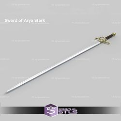 Cosplay STL Files Needle Arya Sword