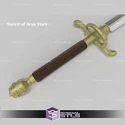 Cosplay STL Files Needle Arya Sword