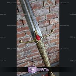 Cosplay STL Files Widow Wail Sword