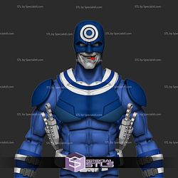 Custom Figure STL Bullseye Head and Armor