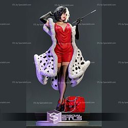Cruella Devil Red Dress 3D Printer Files