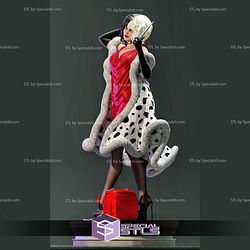Cruella Devil Red Dress 3D Printer Files