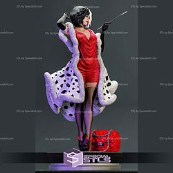 Cruella Devil Red Dress 3D Printer Files