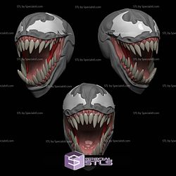 Custom Head STL Venom Open Mouth
