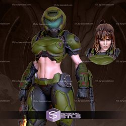 Doomslayer Girl 3D Printer Files