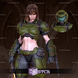Doomslayer Girl 3D Printer Files