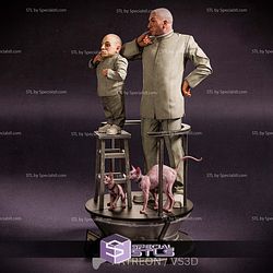 Dr Evil and Mini Me 3D Printer Files