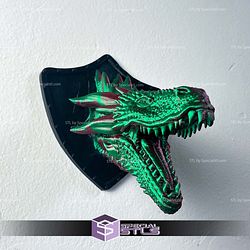 Dragon Head Wall Trophy Game of Throne STL Files