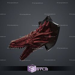 Dragon Head Wall Trophy Game of Throne STL Files