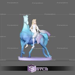 Elsa on Horse White Dress 3D Printer Files