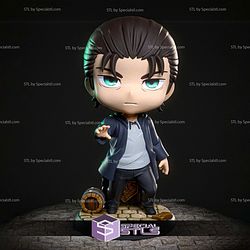 Eren Attack on Titan Chibi 107mm 3D Printer Files