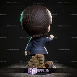 Eren Attack on Titan Chibi 107mm 3D Printer Files
