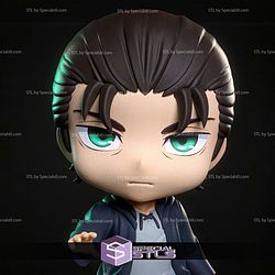 Eren Attack on Titan Chibi 107mm 3D Printer Files
