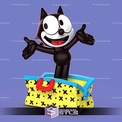 Felix The Cat in the Bag 3D Printer Files