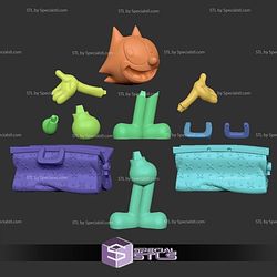 Felix The Cat in the Bag 3D Printer Files
