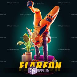 Flareon Stacked Eeveelution Pokemon 3D Printer Files